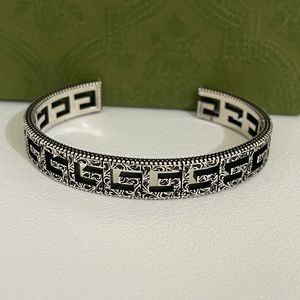 Gucci Men’s Sterling Silver G Cube Filigree Cuff Bracelet
